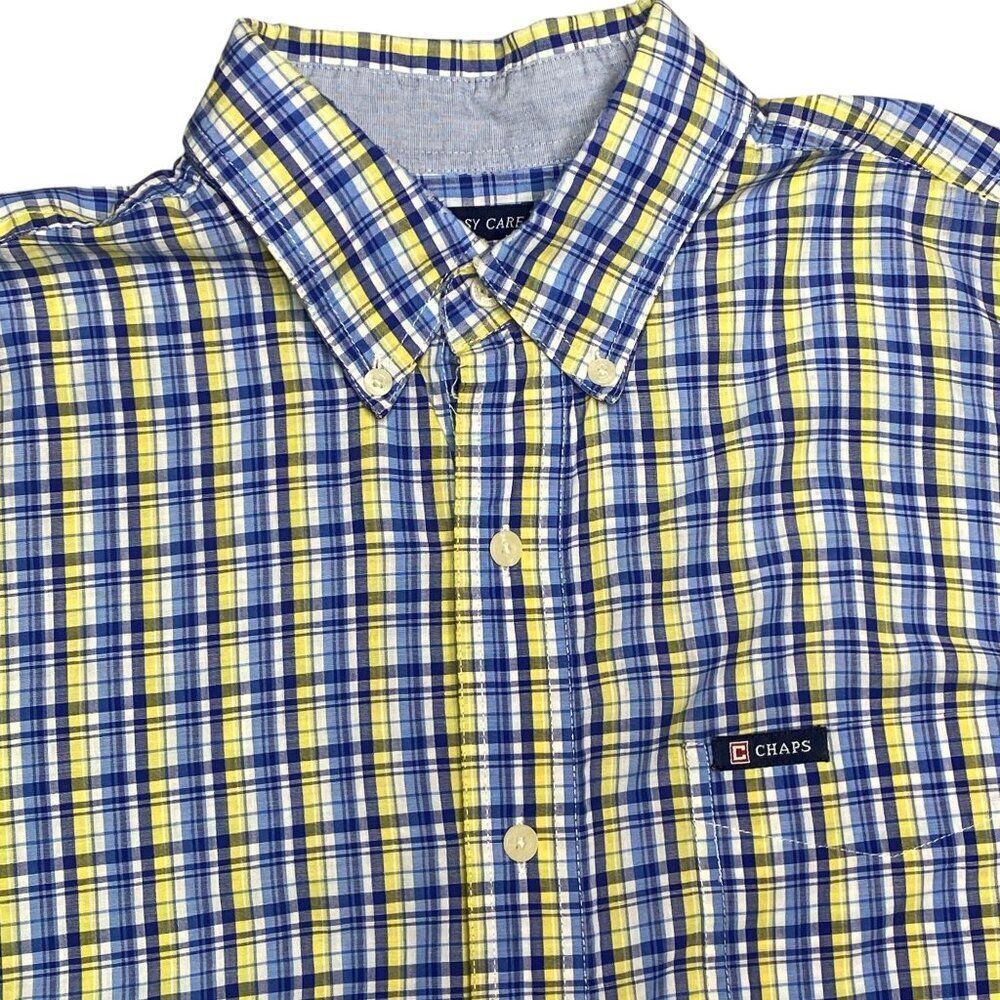 Chaps Button Front Short Sleeve Size Medium - image 4